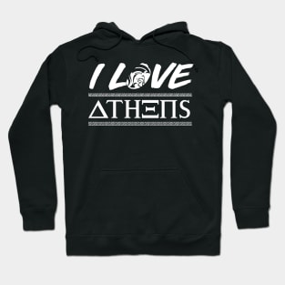 'I Love Athens' Athens Greek Mythology Gift Hoodie